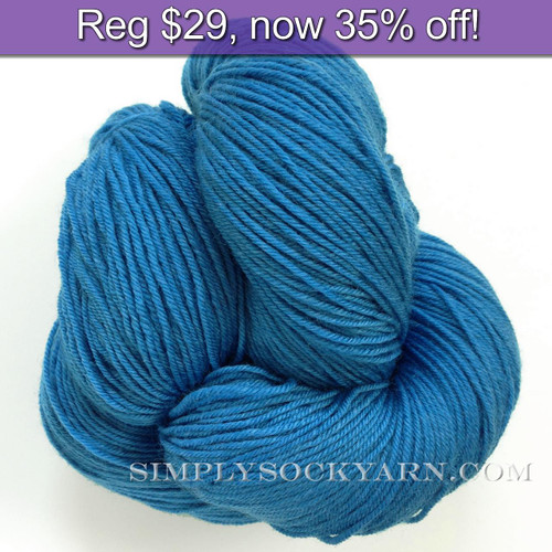 LL Sock Solid Pond Blue -