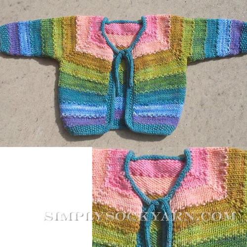 DIC Tulips Baby Cardi Pattern