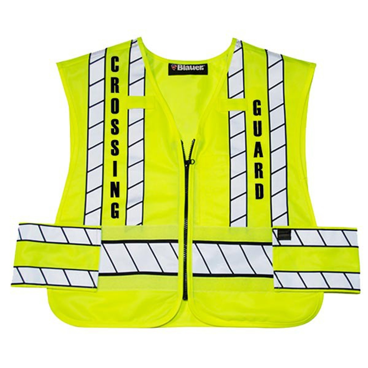 BLAUER SAFETY VEST BREAKAWAY ZIPFRONT HIVIS CROSSING GUARD Howard