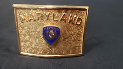 MD DOC BELT BUCKLE, GOLD