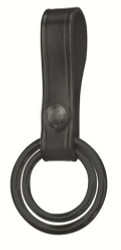 Gould & Goodrich Key Strap With Flap Plain Black