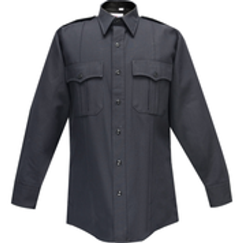 MENS L/S POLYESTER COMMAND ZIPPER SHIRT 