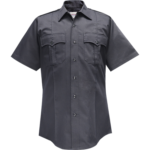 MENS S/S POLYESTER COMMAND BUTTON SHIRT