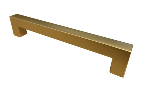 Kitchen Unit Cabinet Door 14mm Square D Handle (Gold/Brass Effect) 160mm hole centres