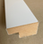 Square Style 55mm x 35mm Gloss White kitchen pelmet or cornice