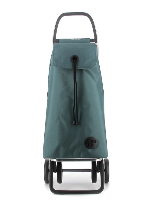 Carro de compra Rolser con bolsa color sea coast y cierre con cordón en la solapa frontal