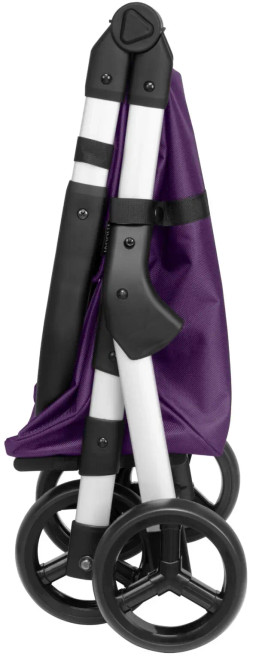 Carro de compra Duett color purple plegado en formato compacto