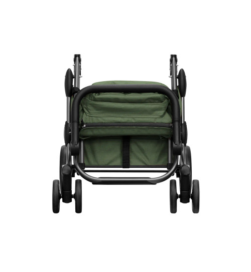 Carro de la compra Playmarket go plus color oliva plegado