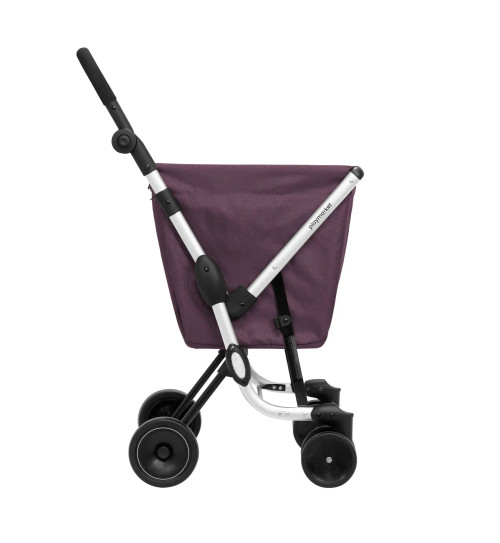 Carro de compra Playmarket we go color merlot vista lateral