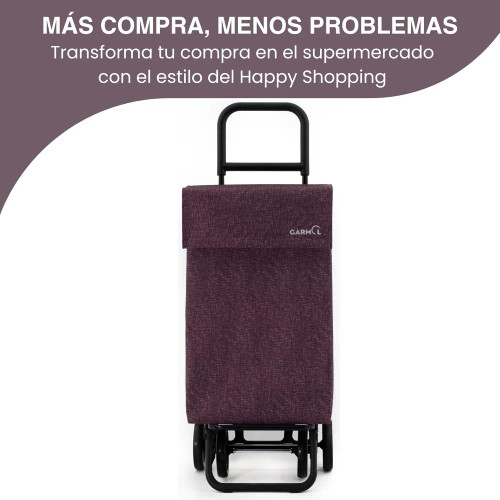 Carro de compra Garmol bigger cube diseño frontal con estructura estable