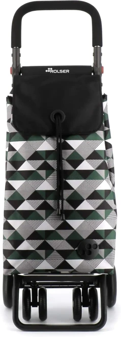 Parte frontal del carro Rolser I-Bag Sahara 4.2 Plus Tour kaki con solapa y cierre de cordón