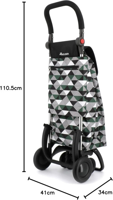 Carro Rolser I-Bag Sahara 4.2 Plus Tour kaki con medidas de alto, ancho y fondo