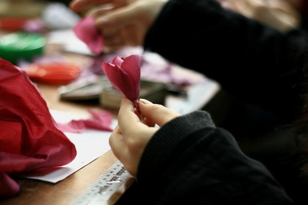 French Silk Flower Making