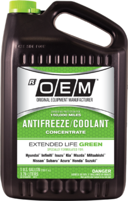 OEM Extended Life Asian Green Antifreeze, Concentrate