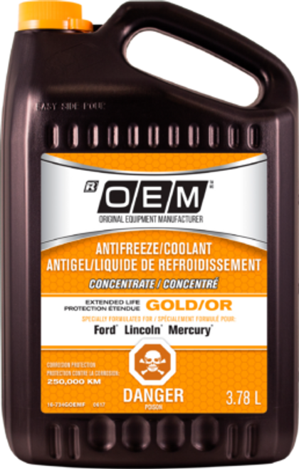 OEM Extended Life Gold Antifreeze, Concentrate
