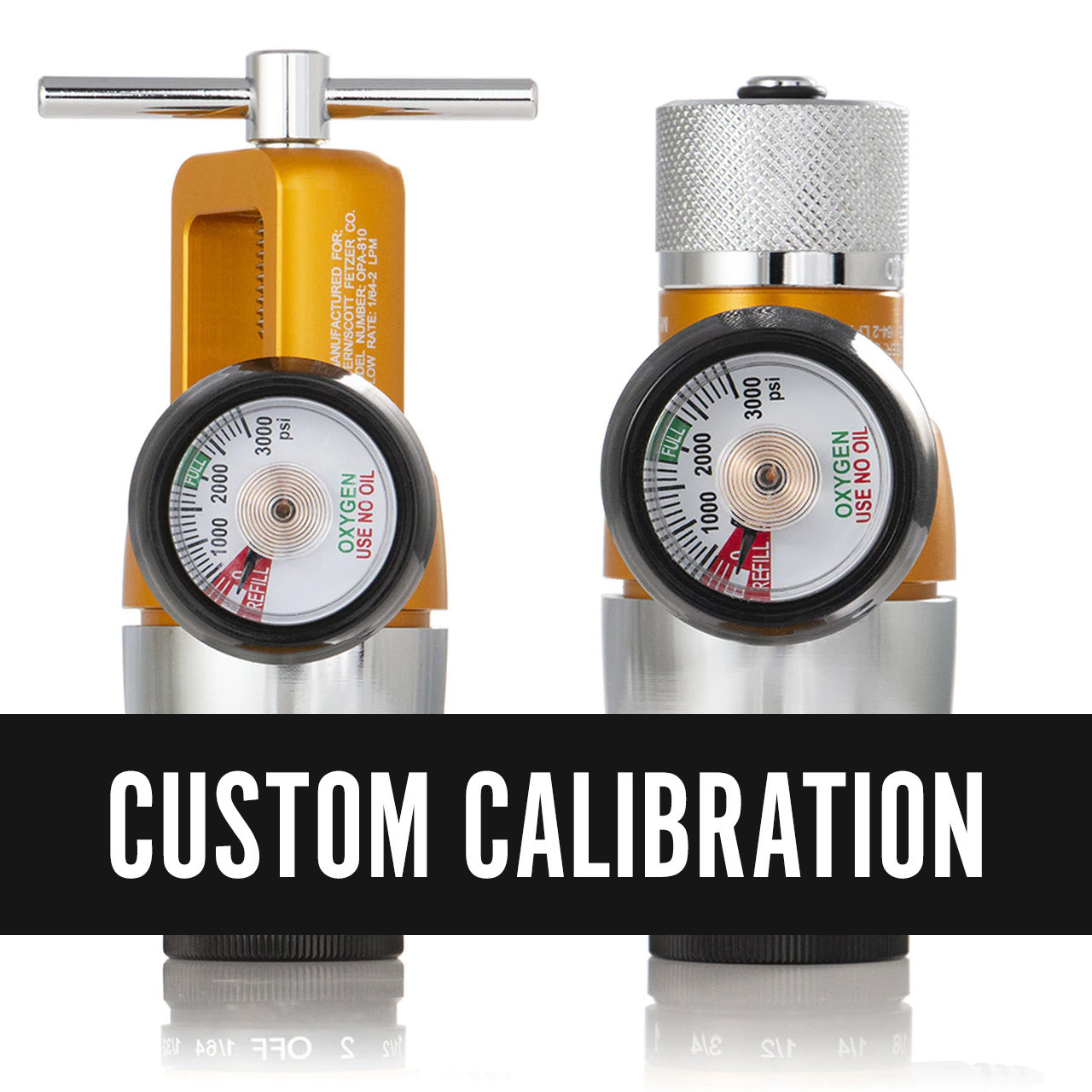 Oxygen Regulator with Custom Calibration Upgrade