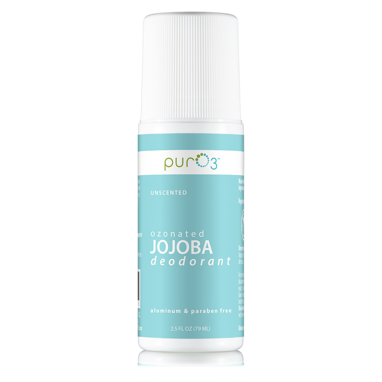 PurO3 Ozonated Oil Roll On Deodorant – Jojoba Unscented