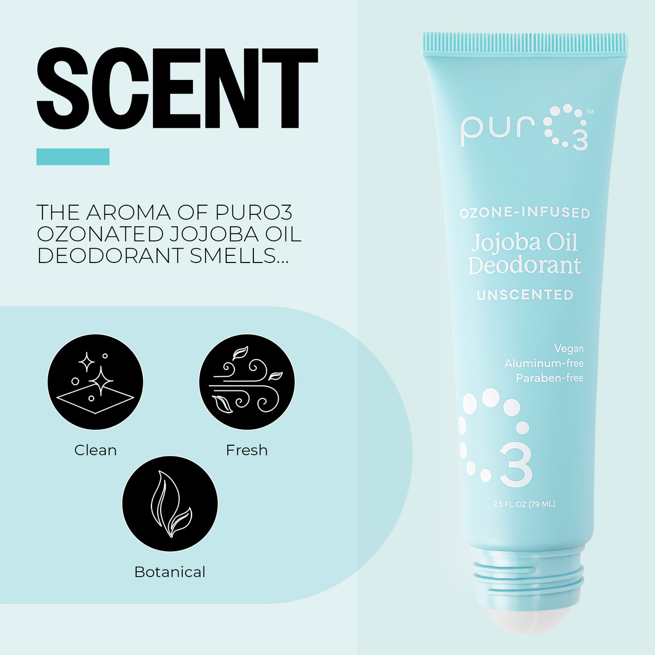 PurO3 Ozonated Oil Roll On Deodorant – Jojoba Unscented PurO3 Ozonated Oil Roll On Deodorant – Jojoba Unscented