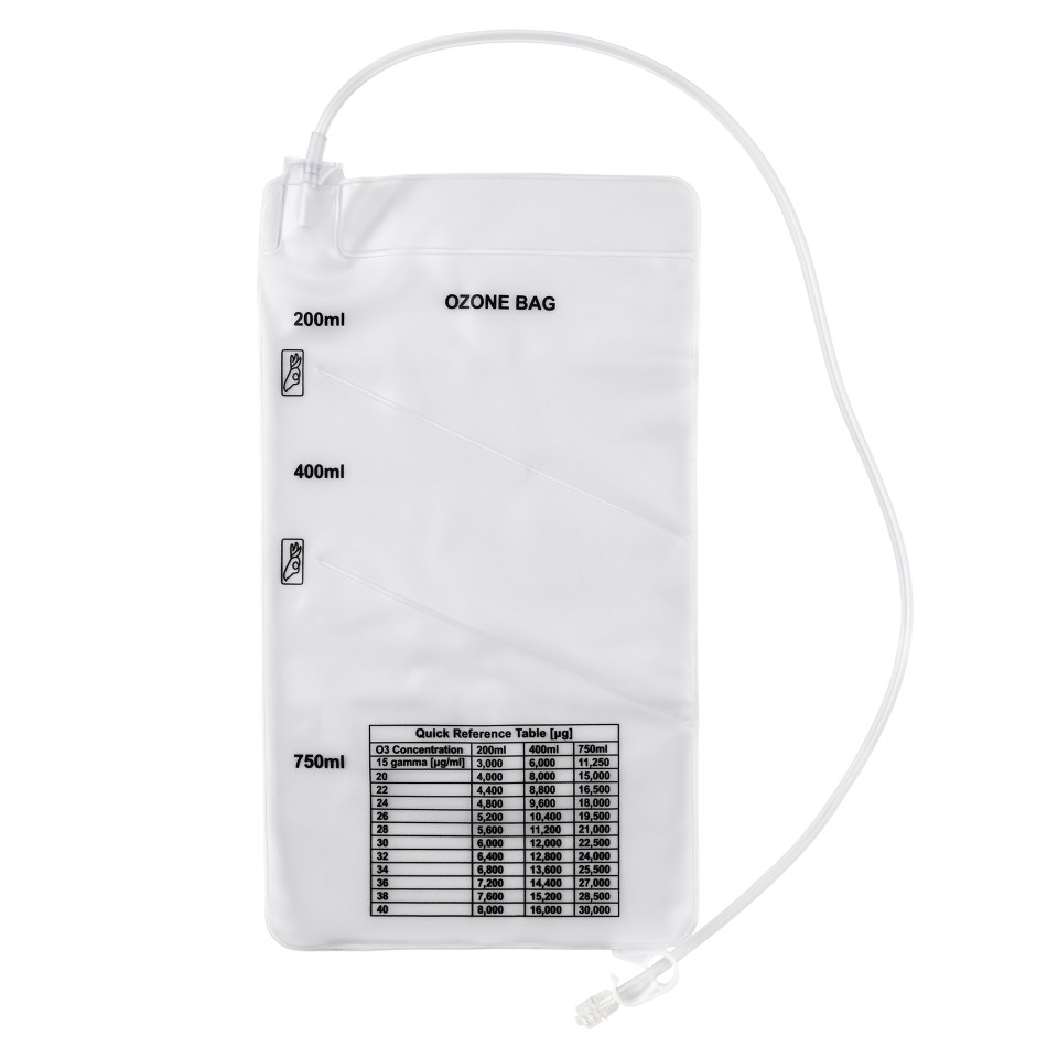 Reusable Multi-Chambered Ozone Insufflation Bag 3-Pack w/Catheters