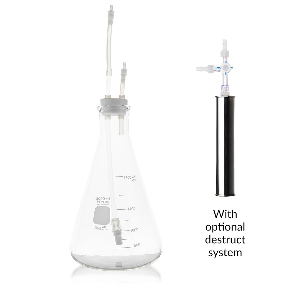 2000ml Ozone Water Bubbler w/Silicone Stopper