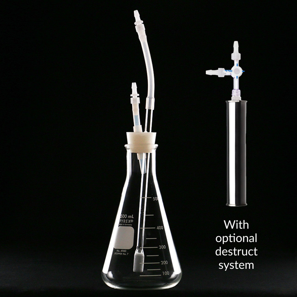 500ml Basic Ozone Water Bubbler w/Silicone Stopper