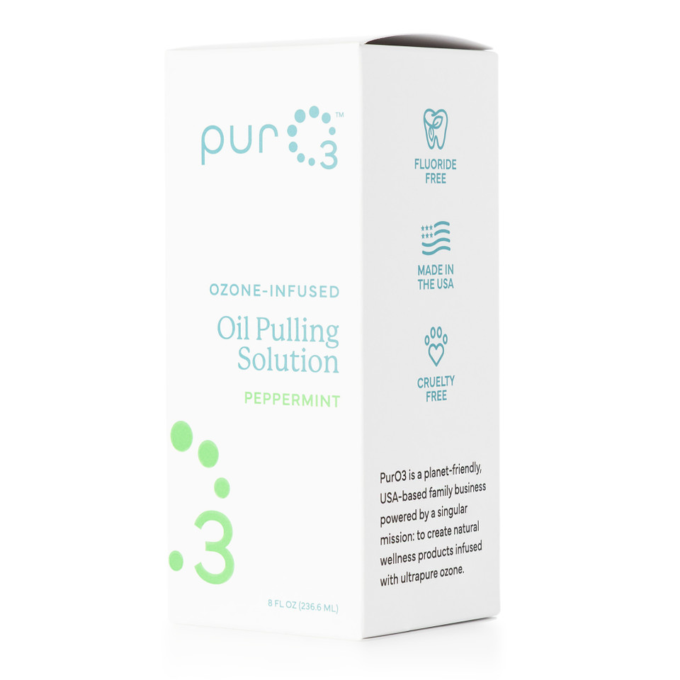 PurO3 Oil Pulling Solution with Peppermint