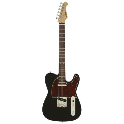 Aria TEG 002 TT/BK Electric Guitar BK (Black with Red Tortoise Pickguard)