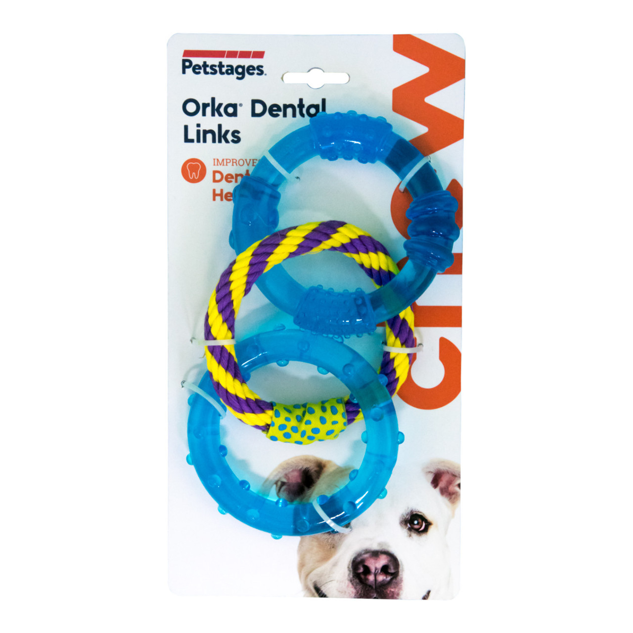 Petstages Orka Dental Links Dog Chew Toy