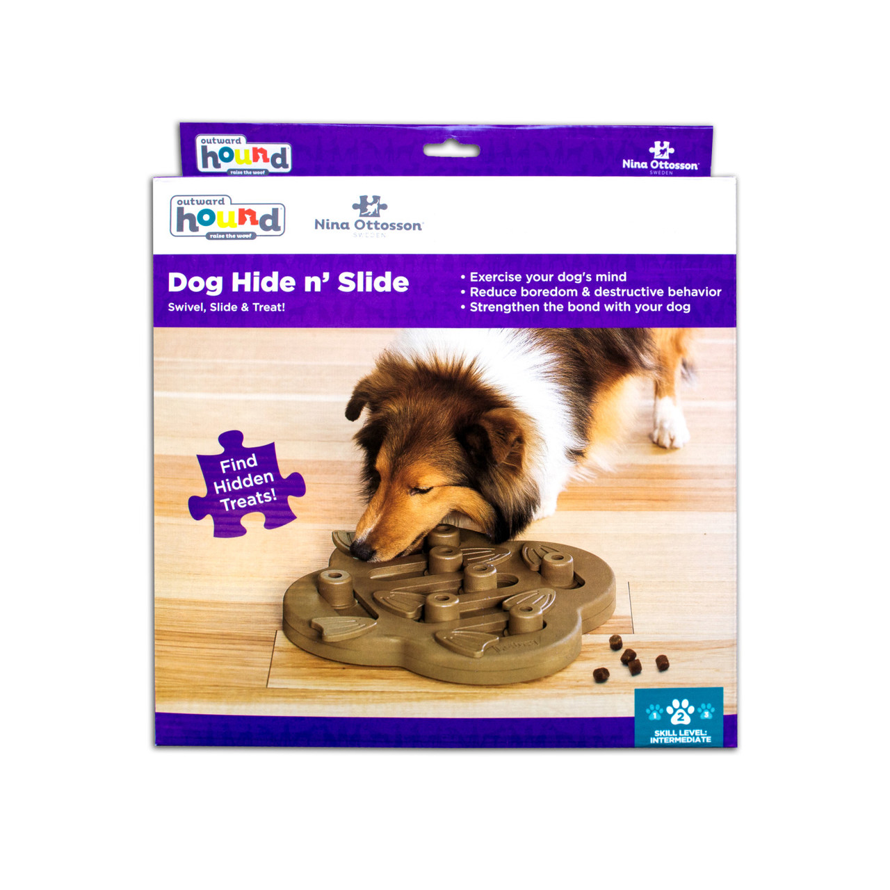 Nina Ottosson Puzzle Dog Toy - Challenge Slider Level 3