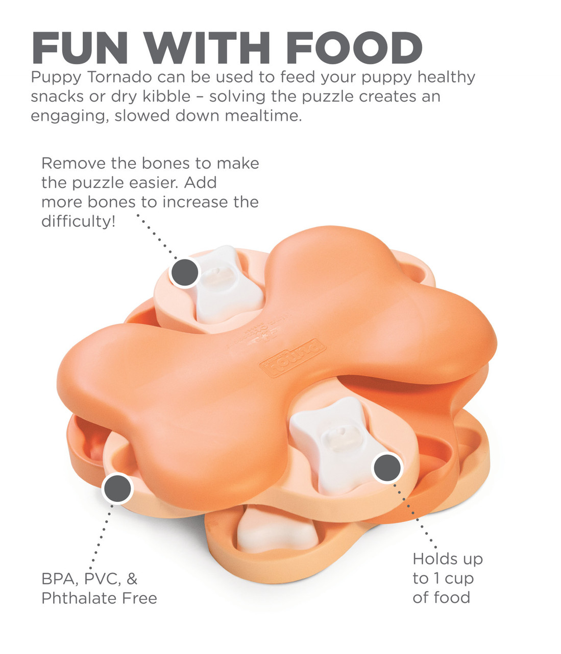 Nina Ottosson by Outward Hound Puppy Tornado Interactive Dog Puzzle