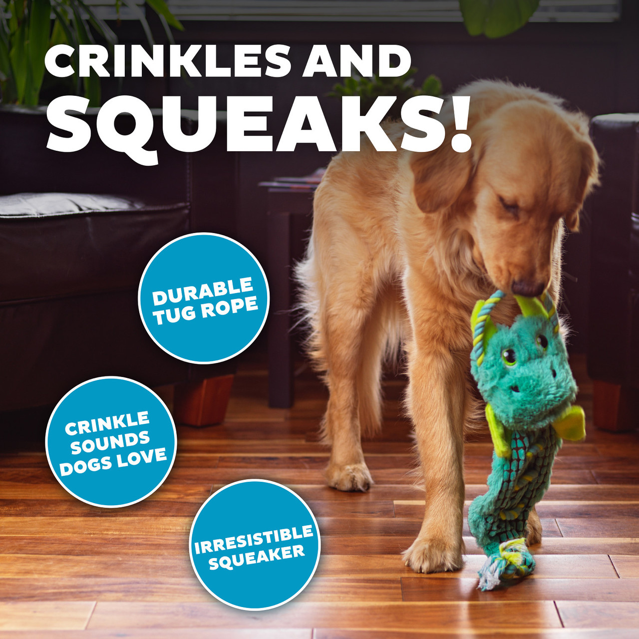 Outward Hound Ropiez Dragon Rope Dog Toy, Multi, Large