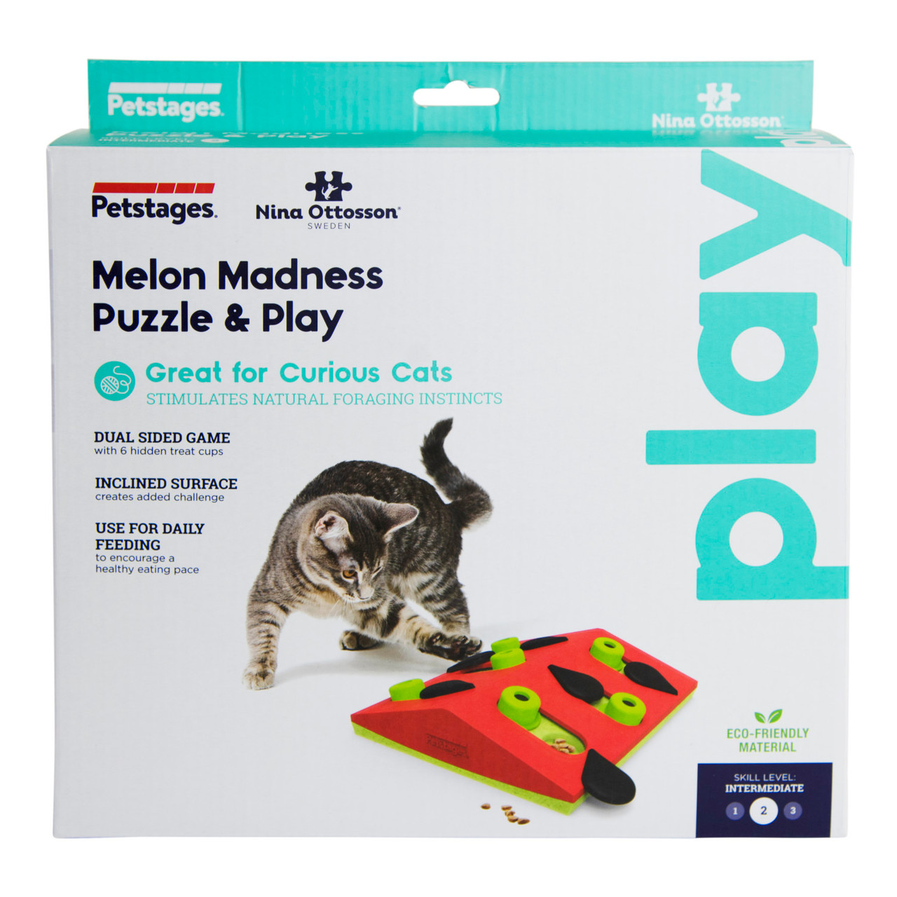  Catstages by Nina Ottosson Buggin' Out Puzzle & Play -  Interactive Cat Treat Puzzle : Pet Supplies