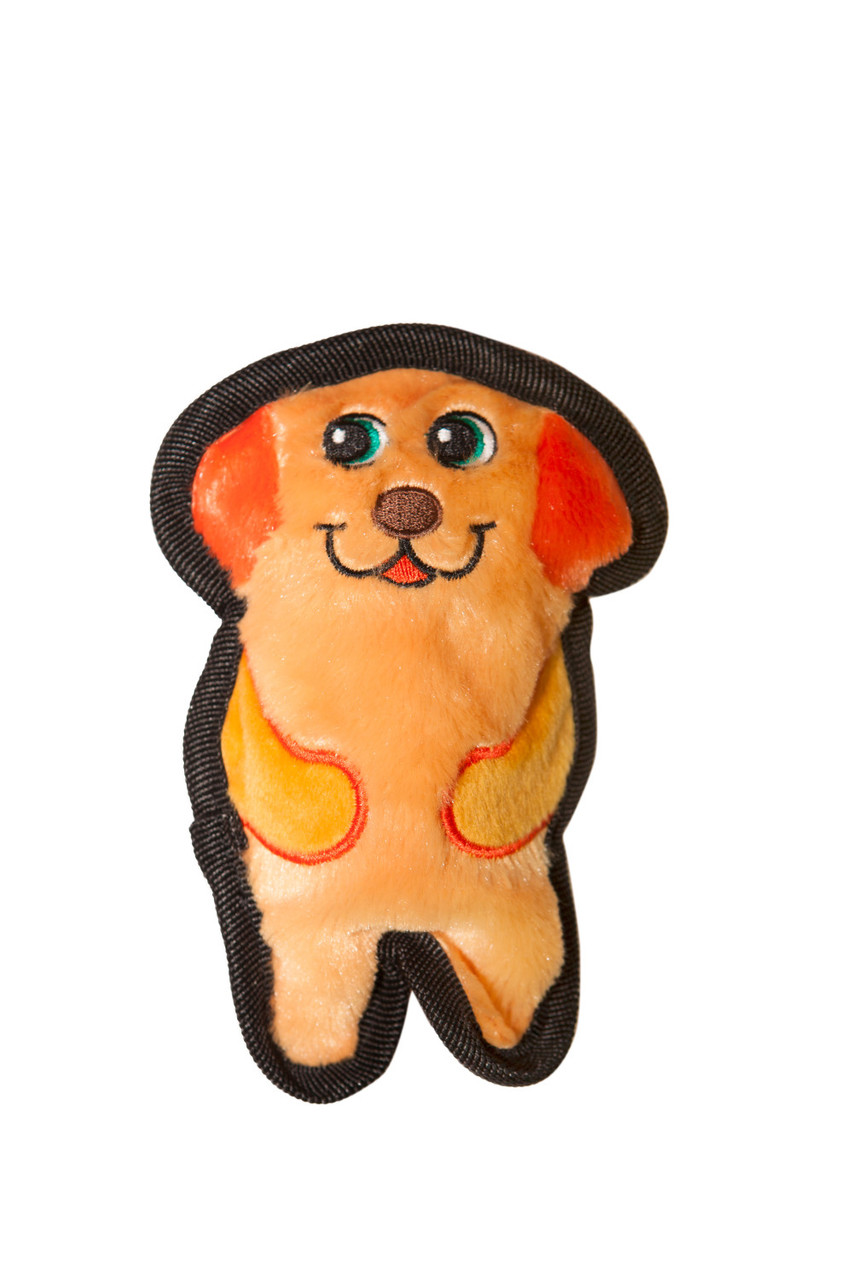 Outward Hound Invincibles Mini Puppy Plush Dog Toy, Brown, XS 