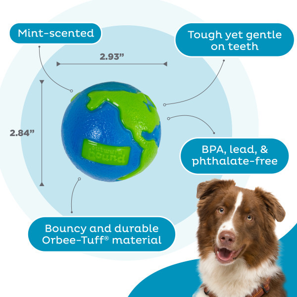 Orbee-Tuff Planet Ball Fetch Dog Toy, Medium - Main Image