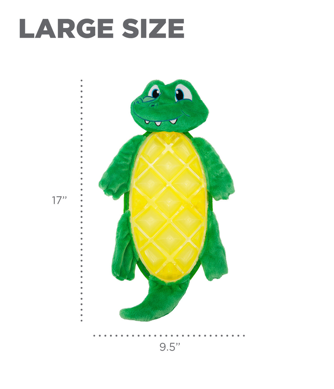 Squeaker Matz Plush Dog Toy, Gator