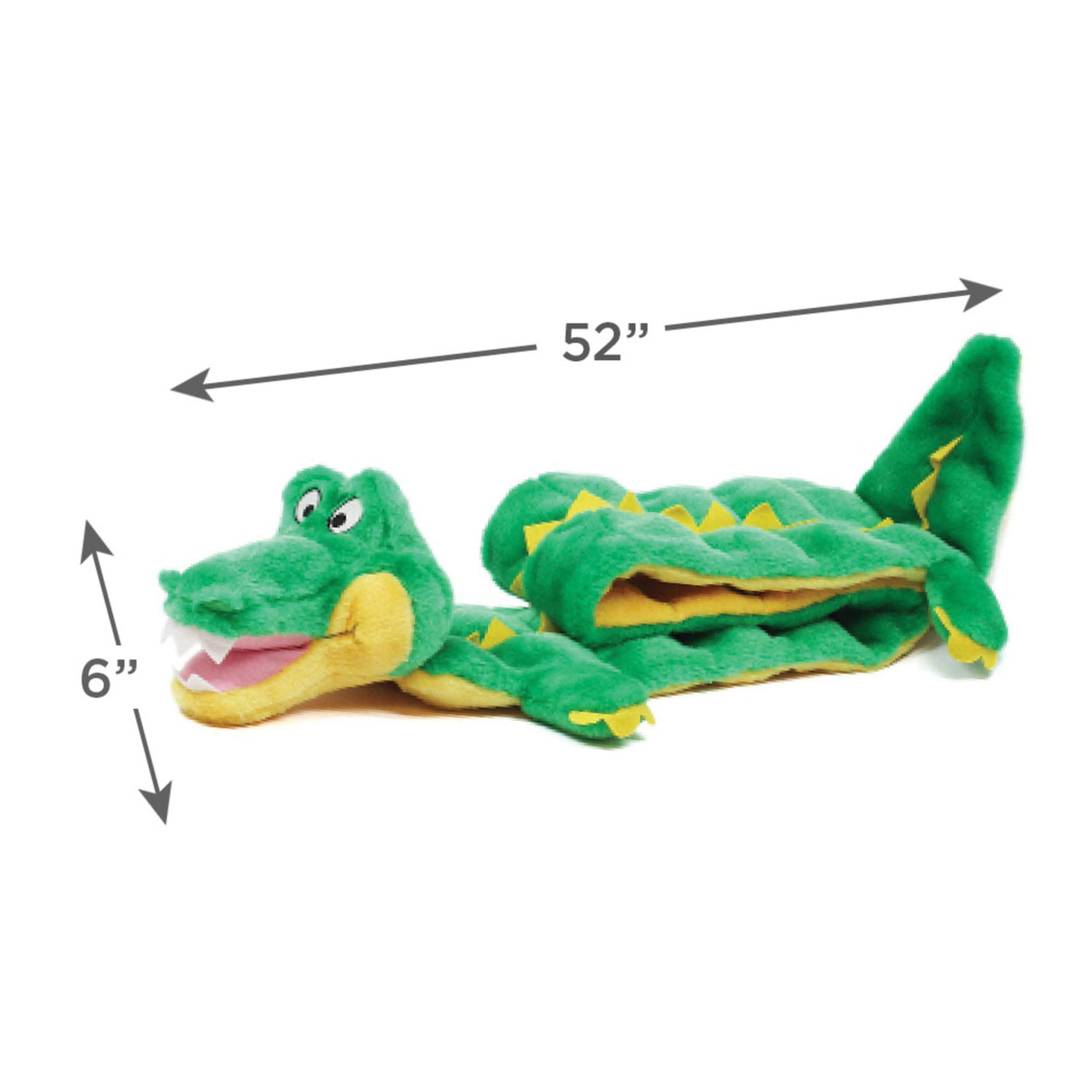 Squeaker Matz Plush Dog Toy, Gator