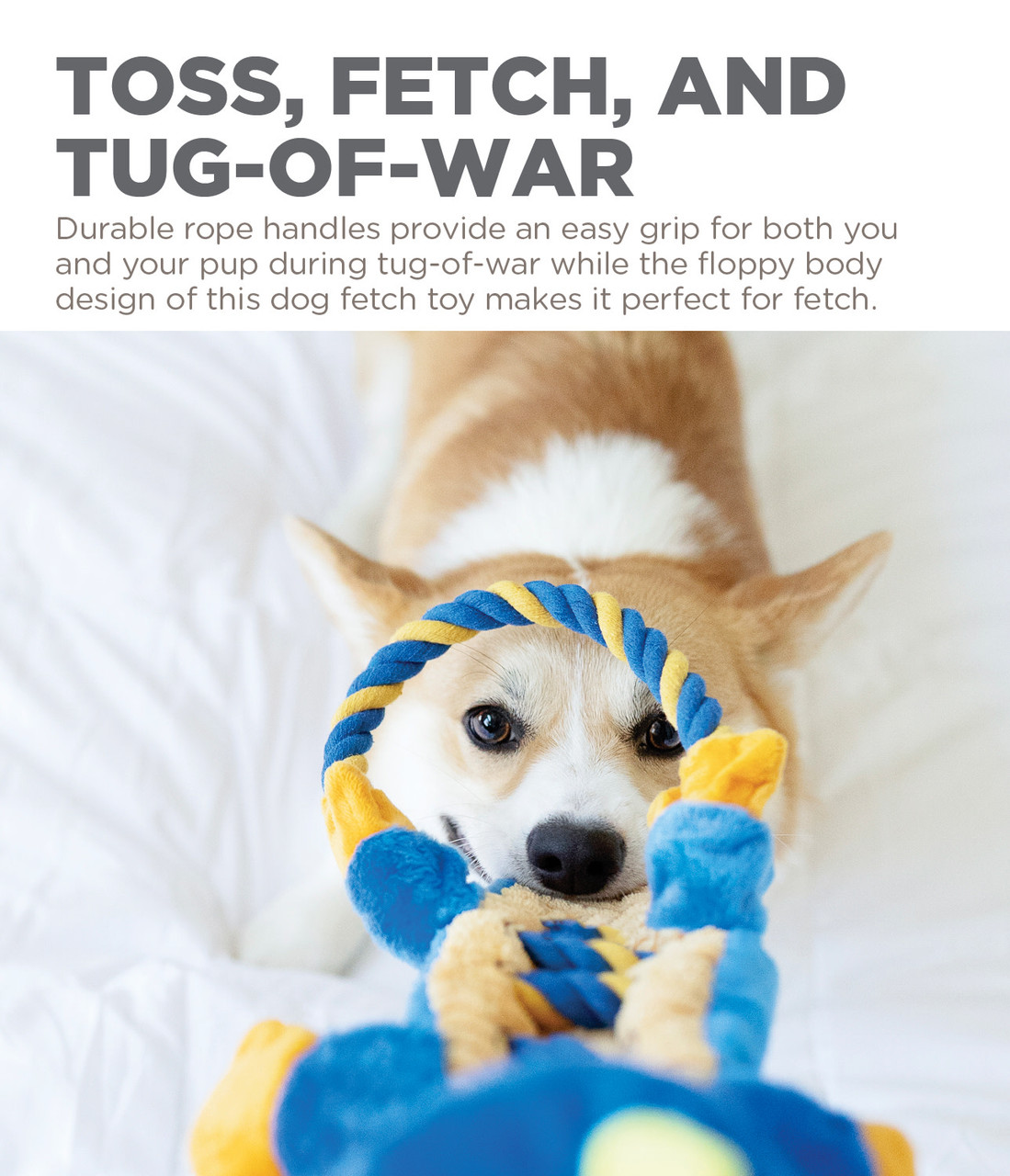 LaRoo Dog Rope Toys - Interactive Dog Toys Tug of War Dog Toy Dog Puzzle  Toys