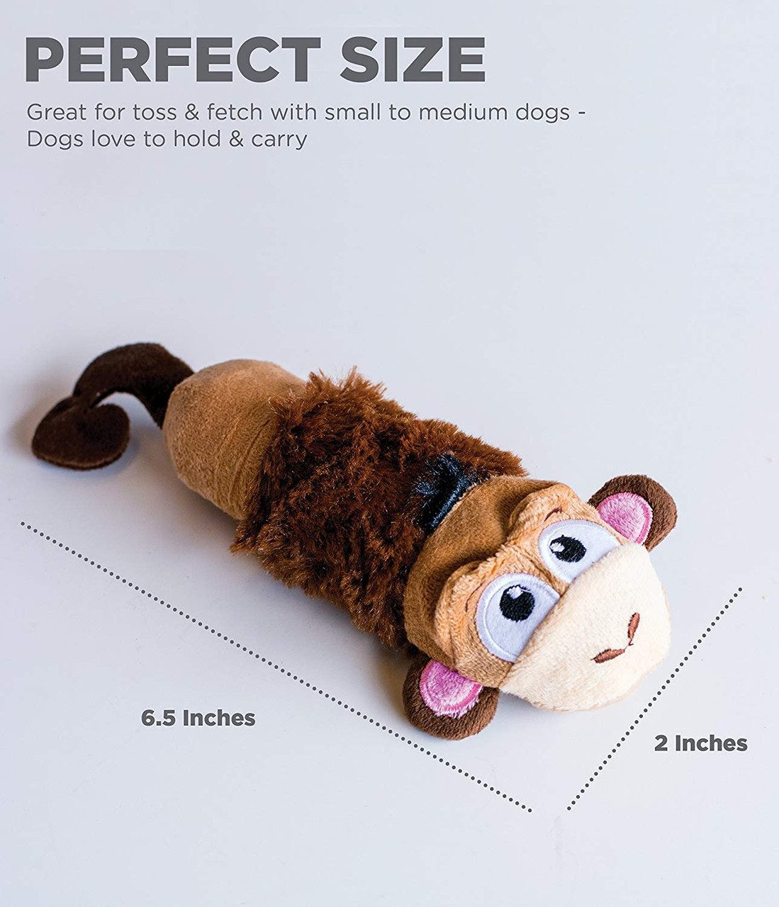 MPP Plush Replaceable Removable Squeaker NO Stuffing Dog Toys