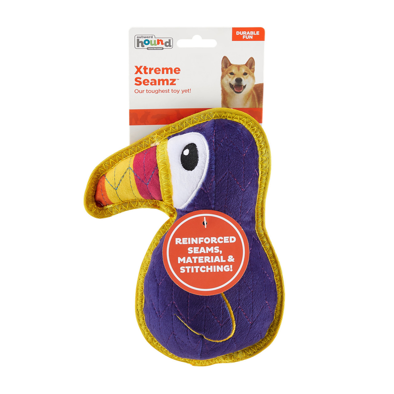 Outward Hound Tough Seamz Dog Toys Cobra