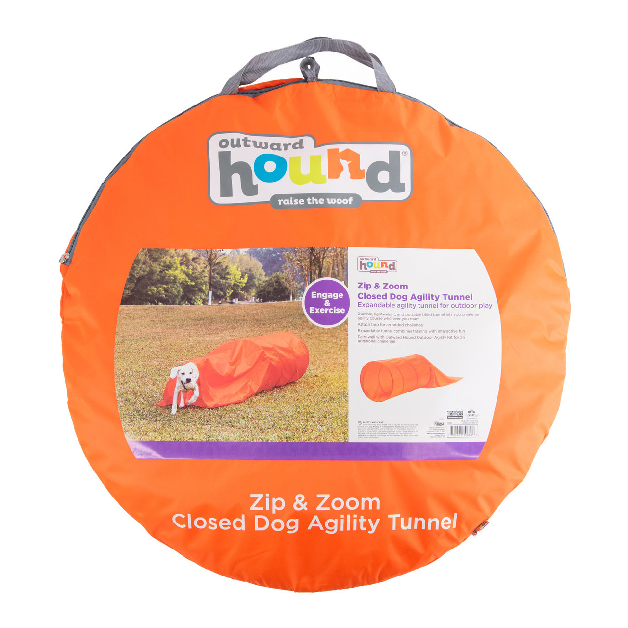 Outward Hound Zip & Zoom Closed Dog Agility Tunnel