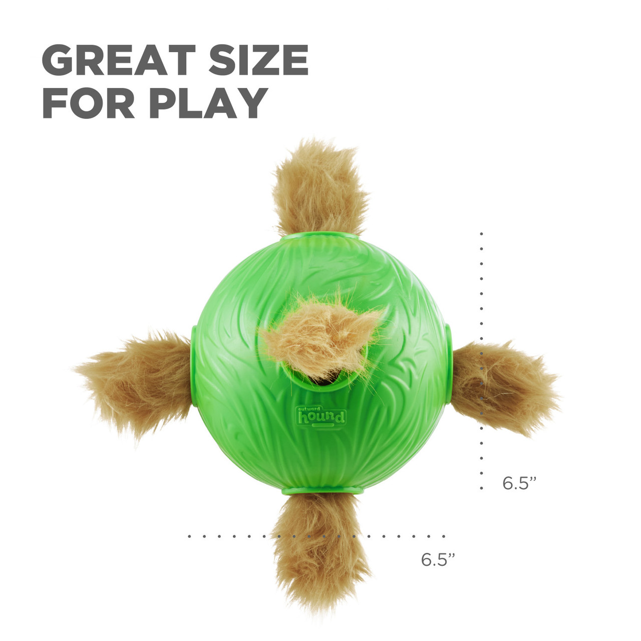 Nina Ottosson by Outward Hound Dog Snuffle N' Treat Ball Puzzle, Green,  One-Size