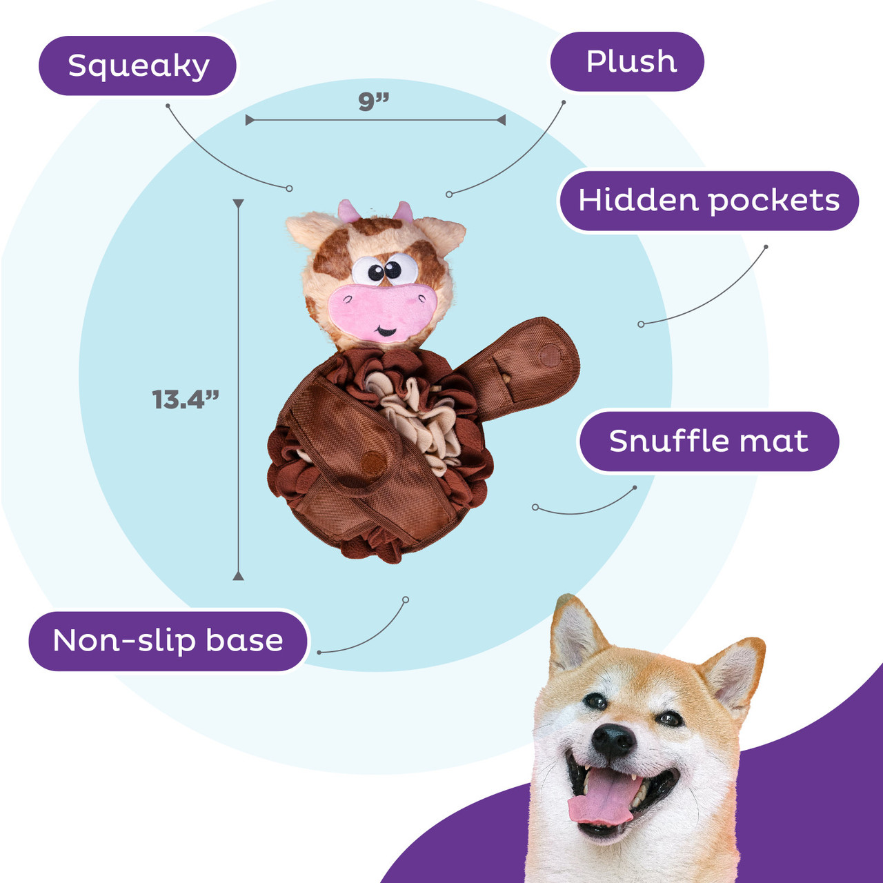 Nina Ottosson by Outward Hound Snuffle Palz Interactive Plush Dog