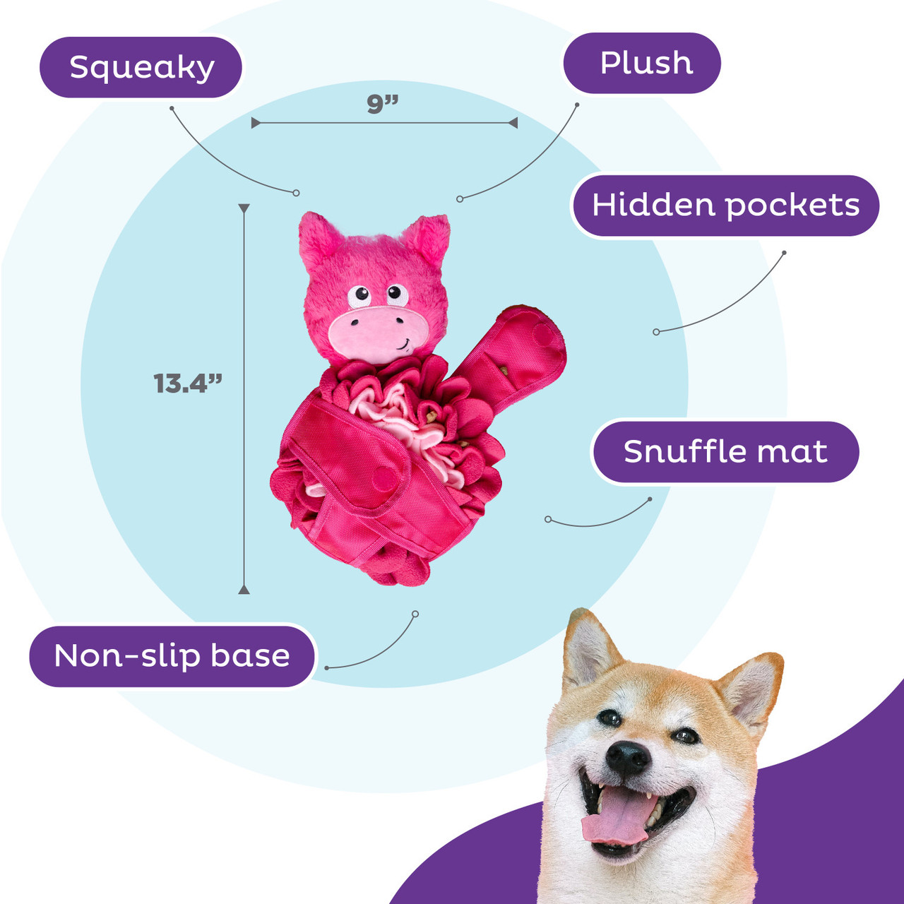 Nina Ottosson by Outward Hound Snuffle Palz Interactive Plush Dog