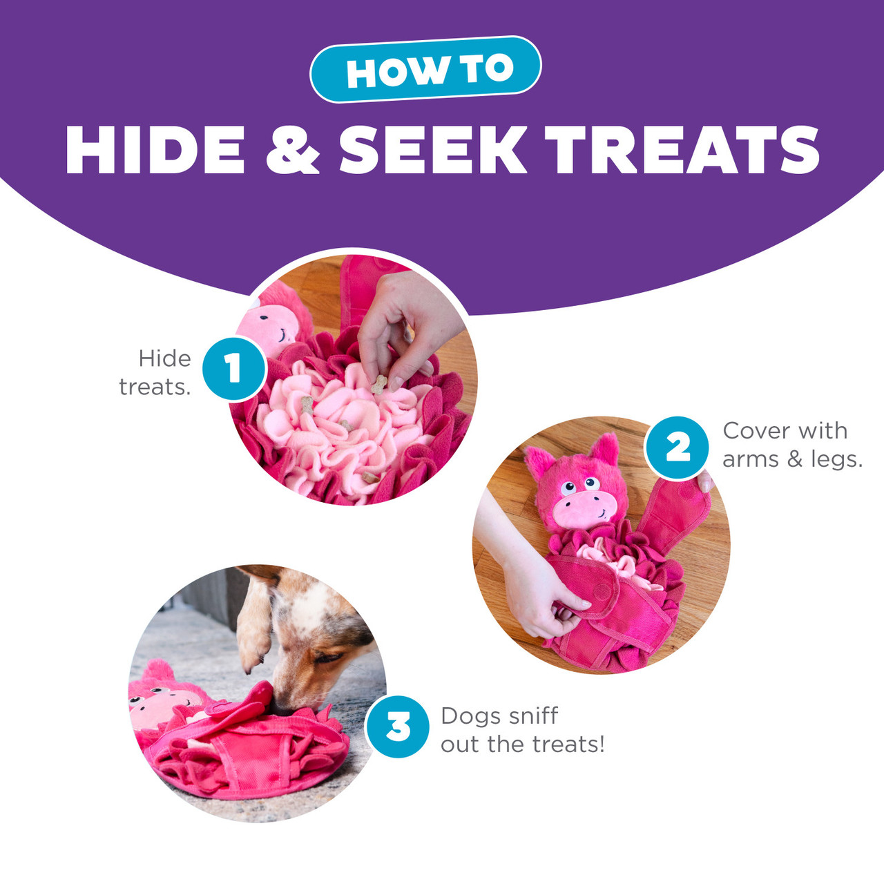 Nina Ottosson by Outward Hound Snuffle Palz Interactive Plush Dog