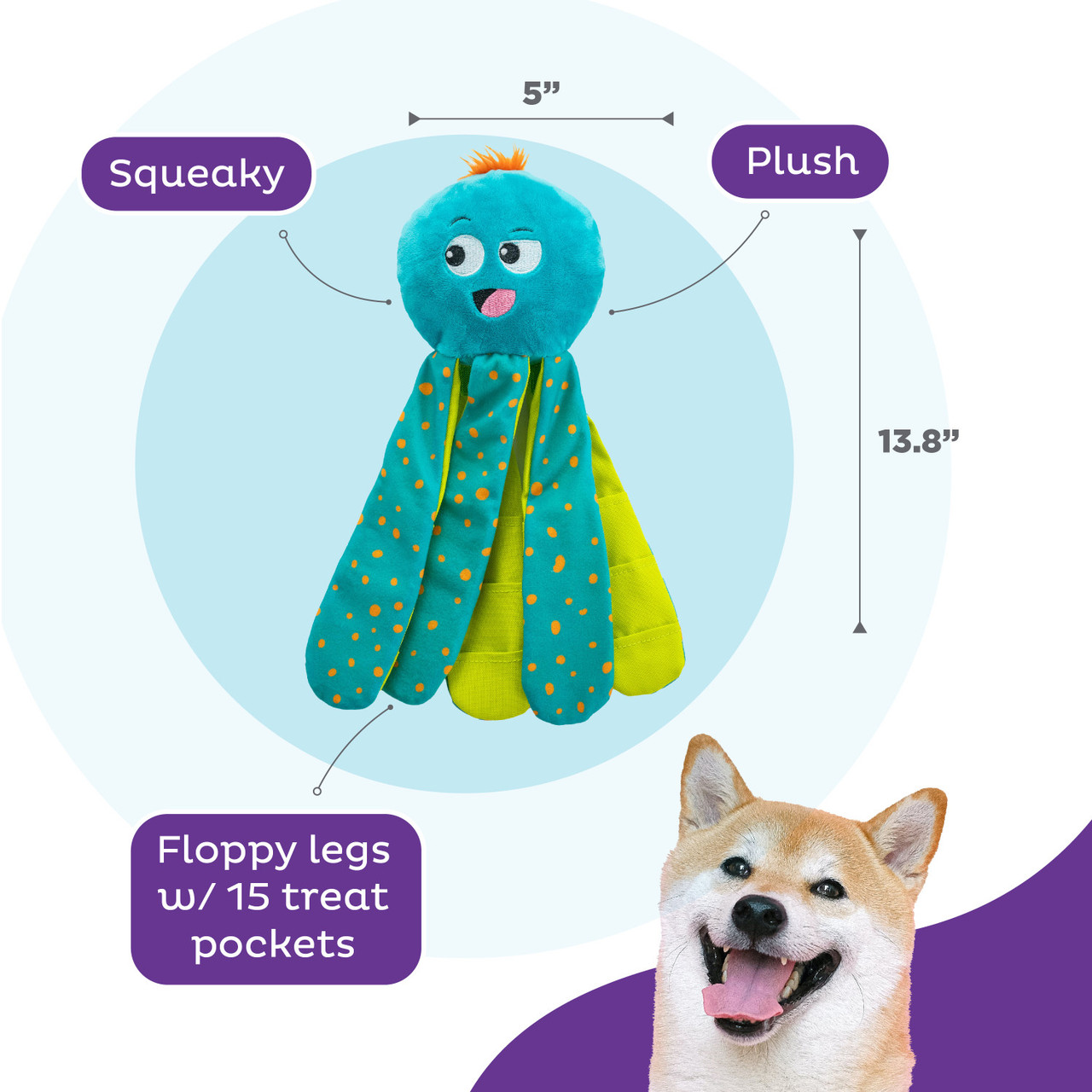 Nina Ottosson by Outward Hound Silly Legz Interactive Plush Dog