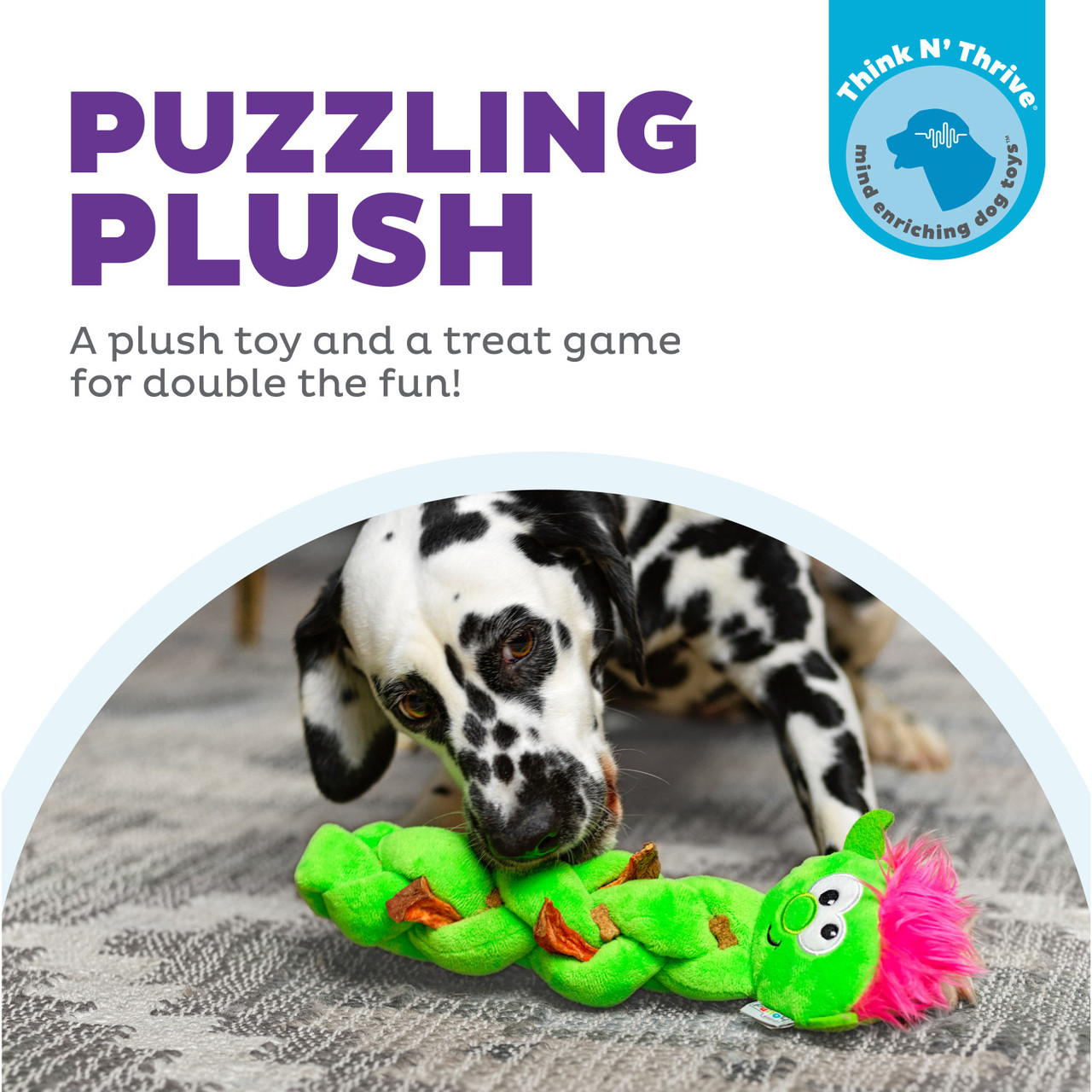 Nina Ottosson by Outward Hound Twistiez Interactive Plush Dog