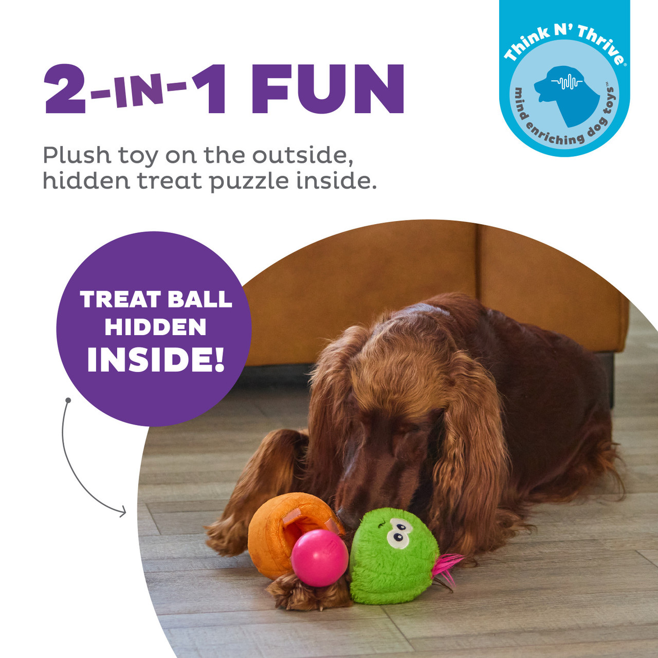 Nina Ottosson by Outward Hound Snack Palz Interactive Plush Dog