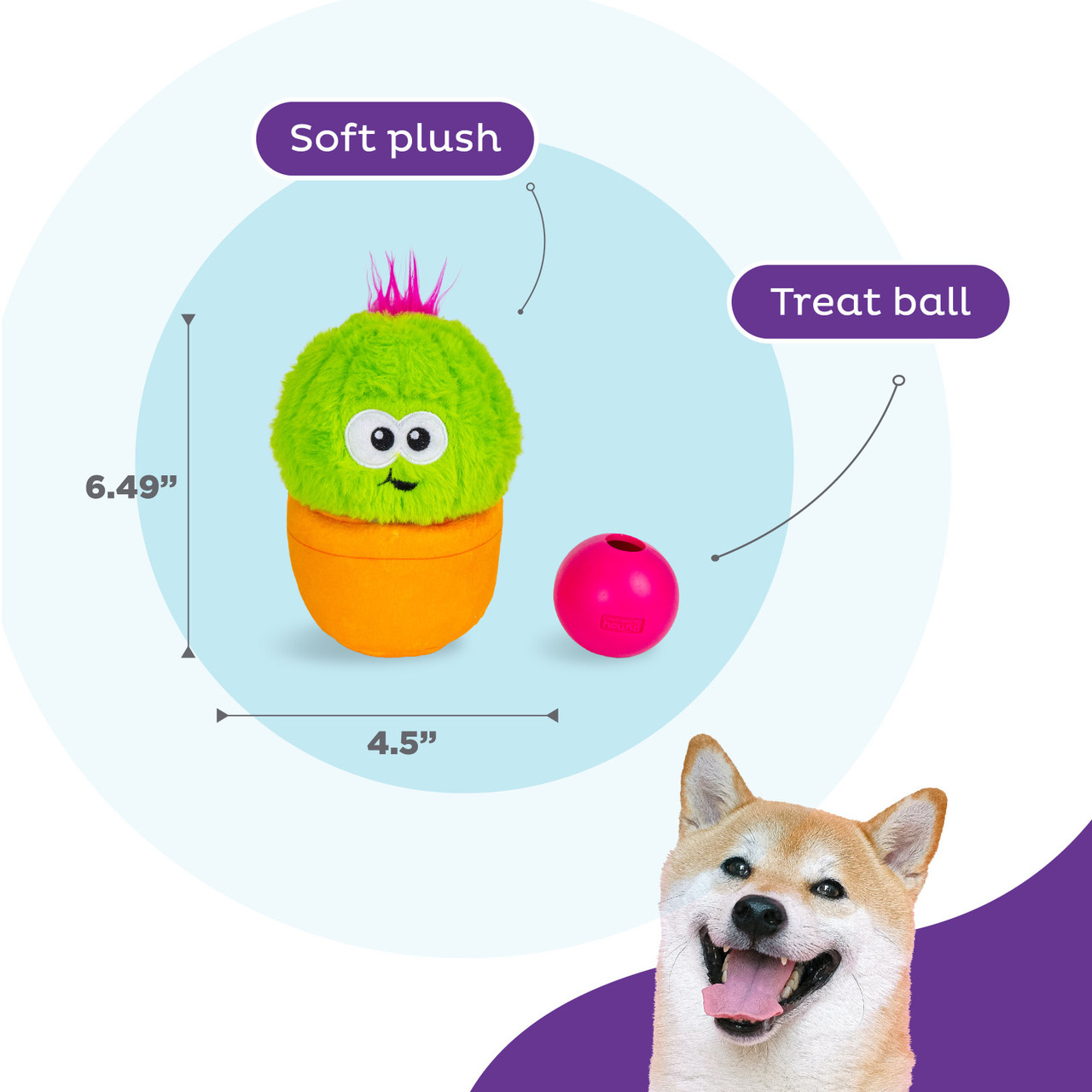 Nina Ottosson by Outward Hound Snack Palz Interactive Plush Dog