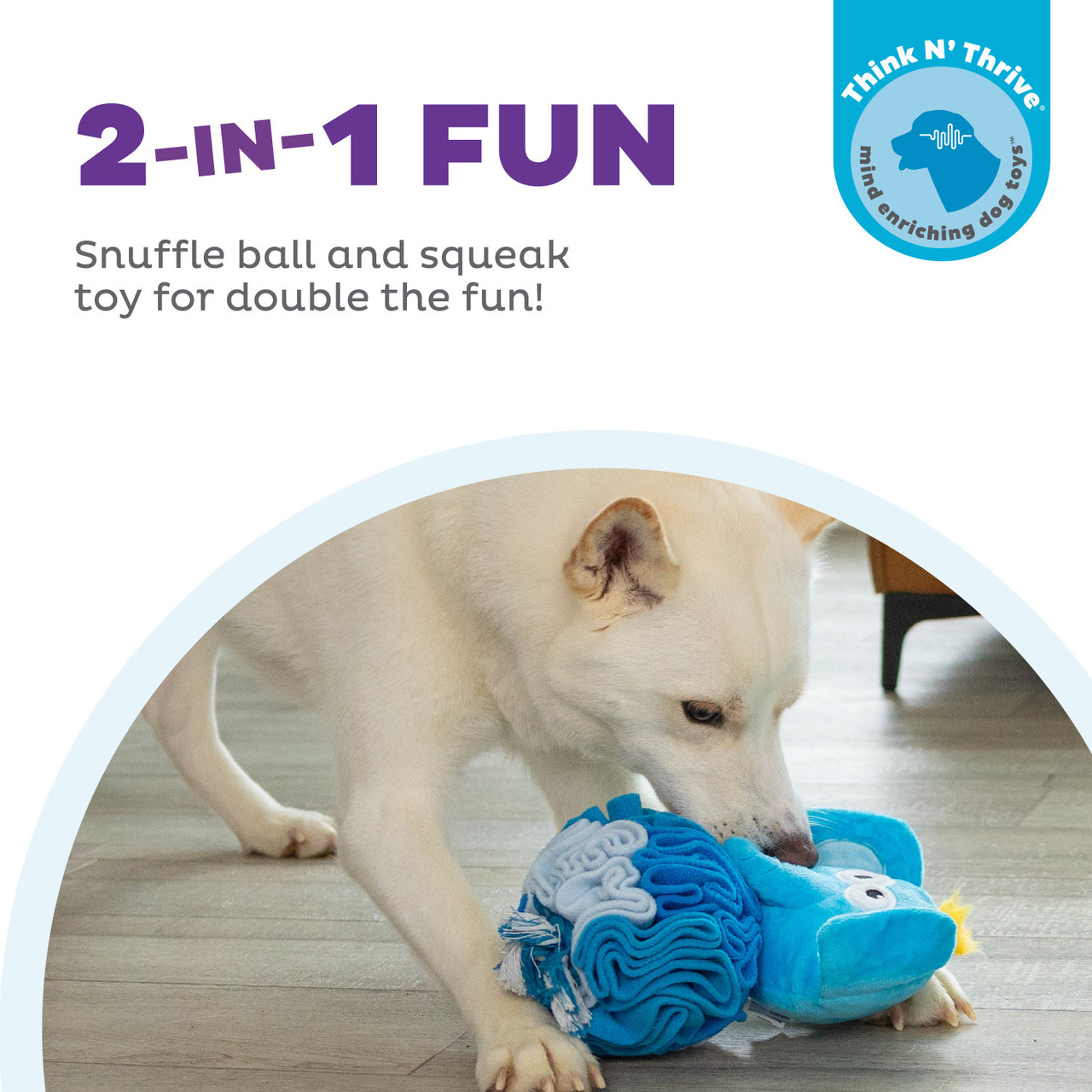 Nina Ottosson by Outward Hound Stuff N' Snuffle Elephant, Blue