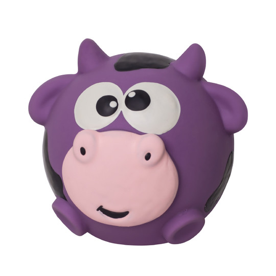 Sillyz Cow Ball Dog Toy, Purple
